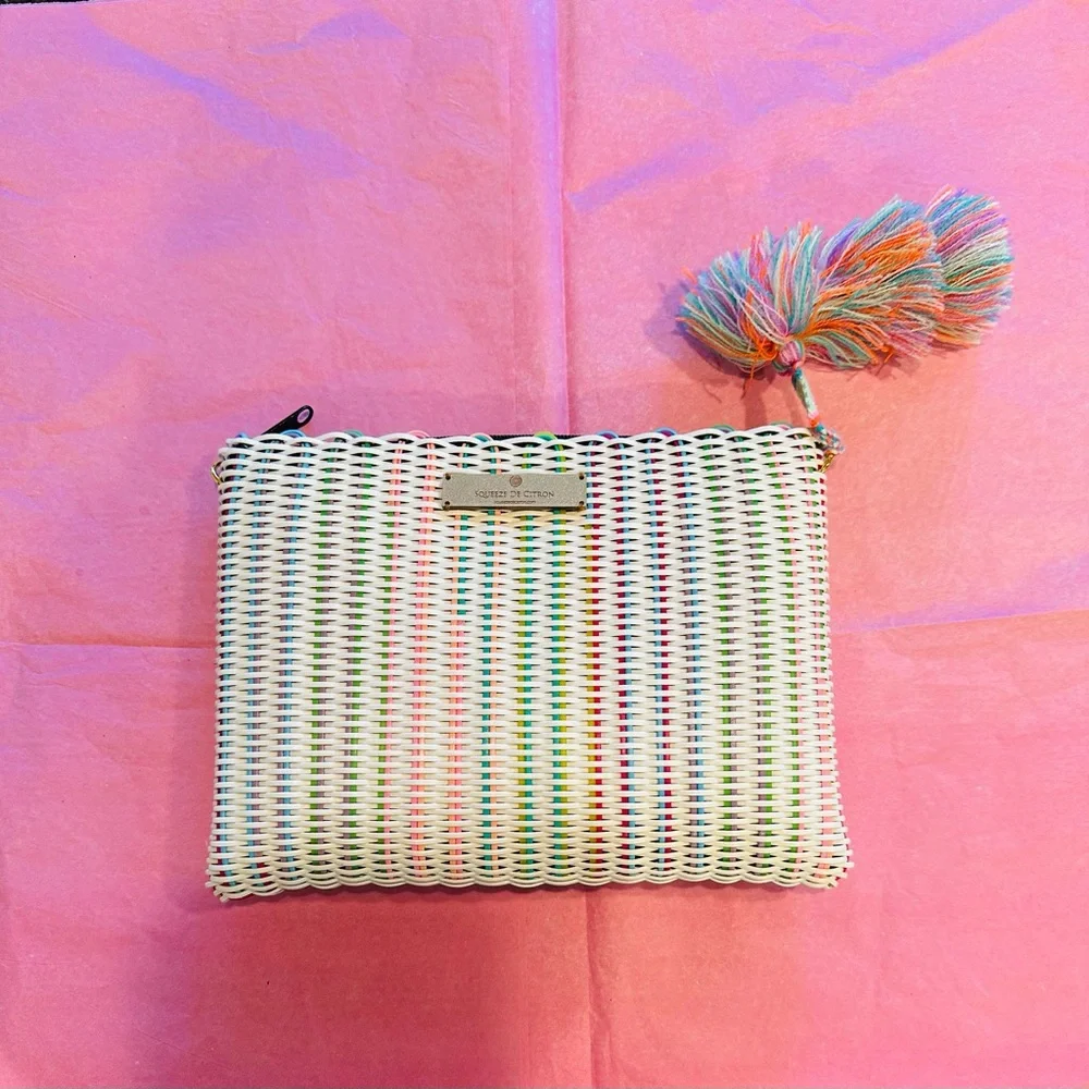 NWOT Squeeze de Citron Large Lemon Drop Clutch Bag - Picture 2 of 11